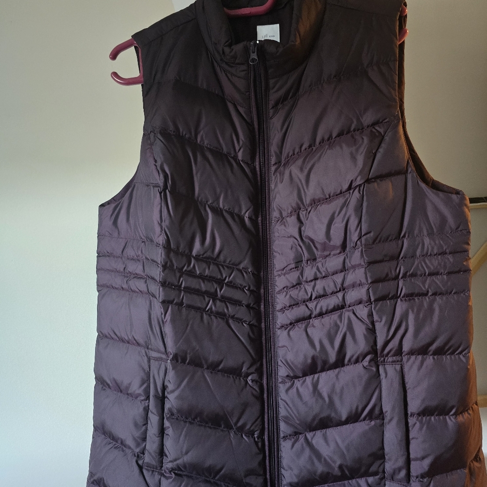 Women's Purple Puffer Vest- never worn